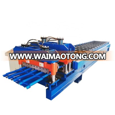 High quality plc control system glazed tile roll forming machine