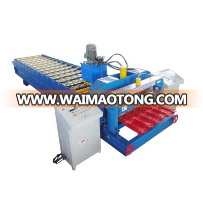 plc control high speed glazed tile roll forming machine step tile machine