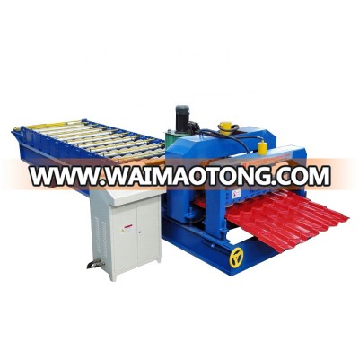 roof wall panel metal sheet glazed tile roll forming machine